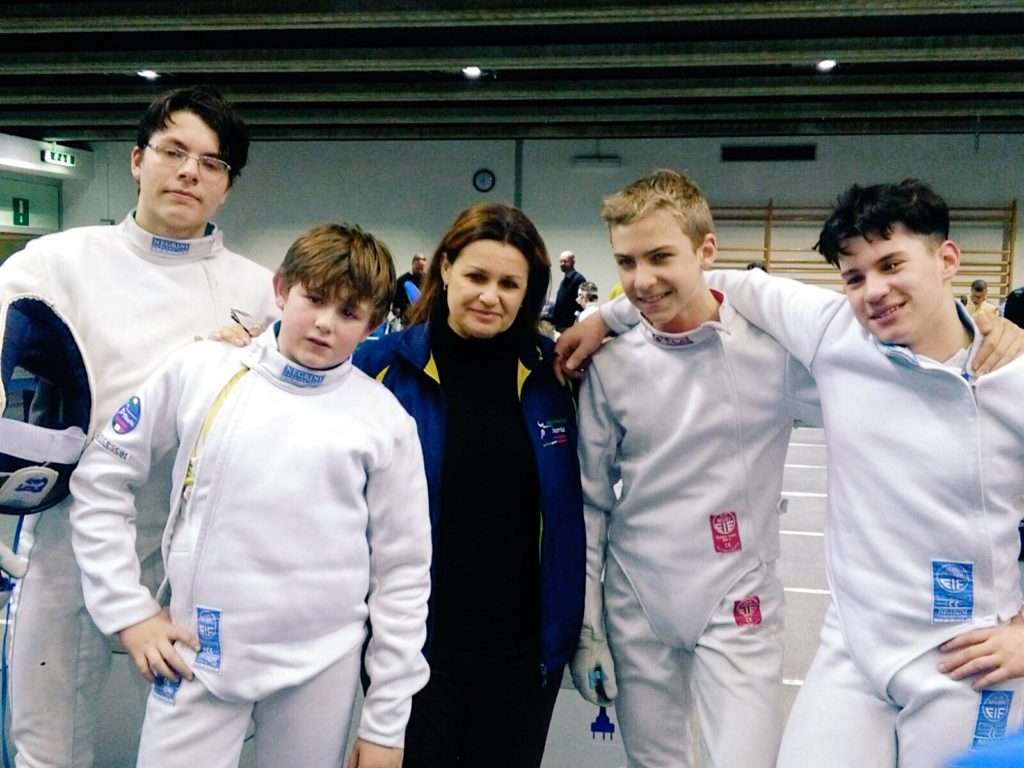 La squadra degli spadisti - Scherma Pordenone Vittoria